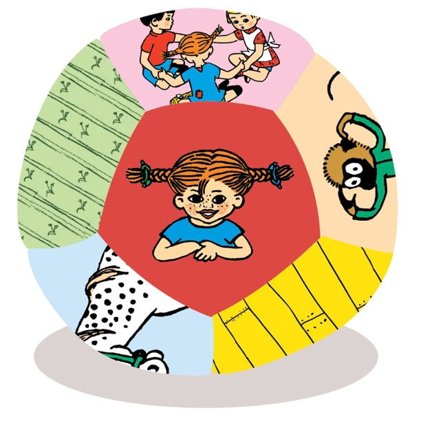 ASTRID LINDGREN Pehmeä Pallo Peppi Pitkätossu