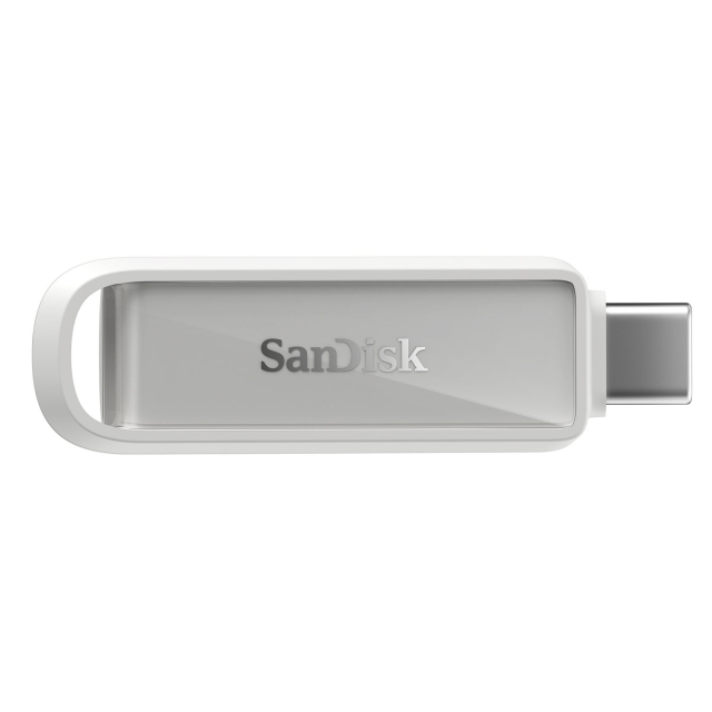 SanDisk USB-muistitikku Phone Drive USB-C 128GB Arktinen Valkoinen