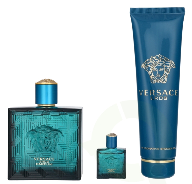 Versace Eros Pour Homme Giftset 255 ml Perfume Spray 100ml/Perfumed Shower Gel 150ml/Perfume 5 ml