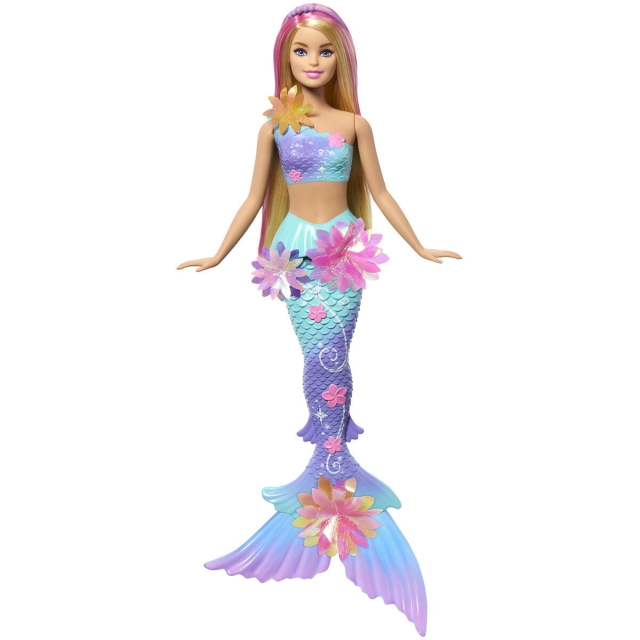 Barbie Blooming Magic valkoinen merenneito nukke (JDM72)