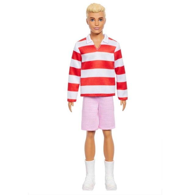 Barbie Fashionista Ken-nukke Punaiset ja valkoiset raidat (HYV01)
