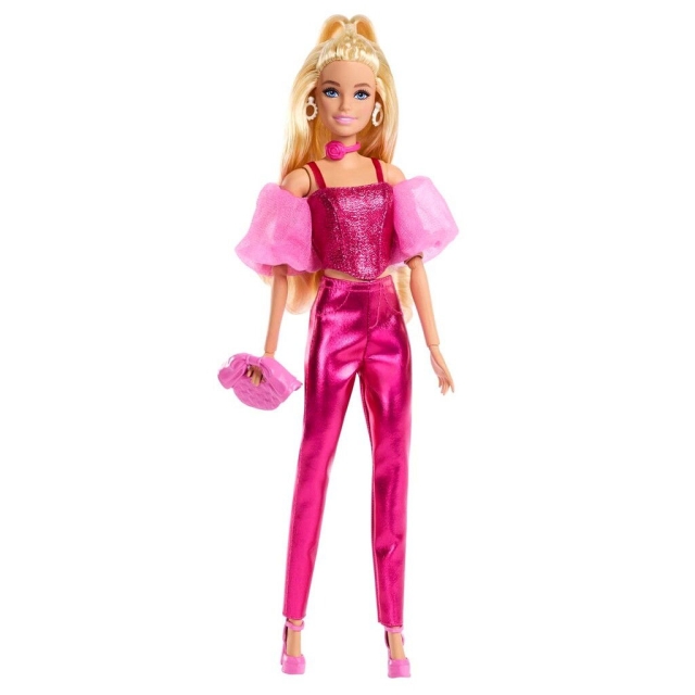 Barbie Deluxe Style vaaleanpunainen korsetti vaalea nukke (JFP40)