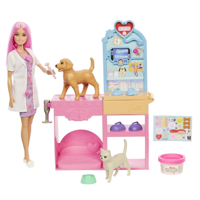 Barbie Fast Cast Pet Vet Clinic (JFX93)