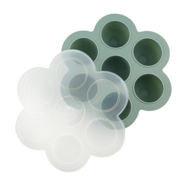 Le Toft Vauvanruokapakastekuutiot - Smokey Green - 75 ml per lokero