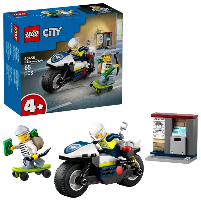 LEGO LEGO Kaupunki - Poliisin moottoripyörä takaa-ajo (60455)