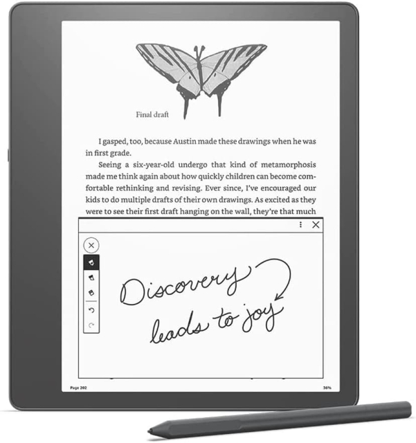 Amazon Kindle Scribe 10,2 16Gb ja Basic-kynä, musta ja mainoksia
