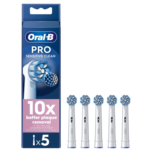 Oral B Pro Sensitive Clean hammasharjanpäät - valkoinen - 5 kpl