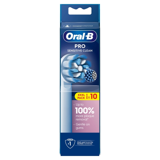 Oral B Pro Sensitive Clean hammasharjanpäät - valkoinen - 10 kappaletta