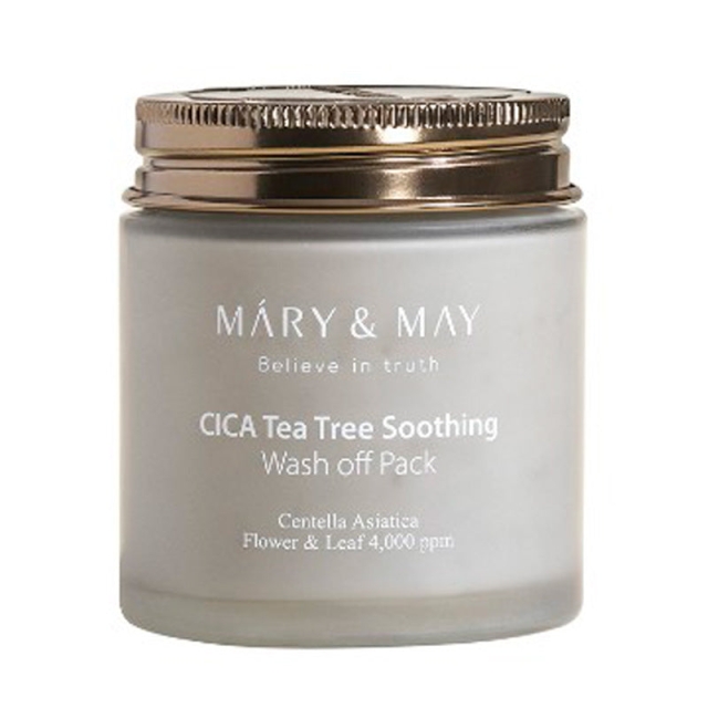 Mary&May Cica Teepuu rauhoittava Wash Off Pack - 125 g