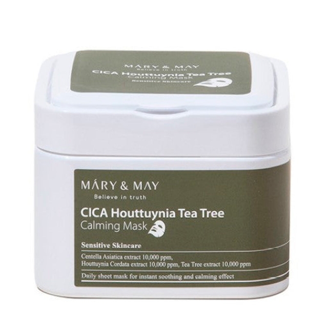 Mary&May Cica Houttuynia Teepuu rauhoittava naamio - 30 kpl - 400 ml