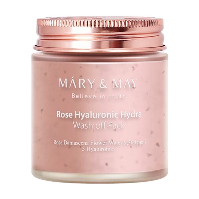 Mary&May Rose Hyaluronic Hydra Wash Off Pack - 125 grammaa