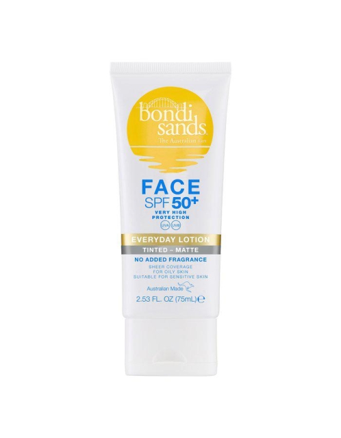 Bondi Sands Everyday Matte sävytetty kasvovesi - SPF 50+ - 75 ml