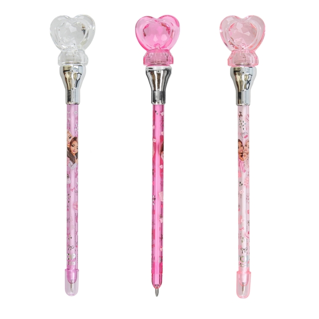 TOPModel Kuulakärkikynä sydänvalolla MY BFF - Rosé, Pink, White (413388)