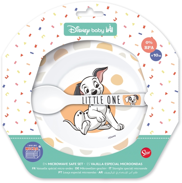 STOR BABY, Pikkulapsi 2-pc. SET - Kulho + lusikka - Disney Clas