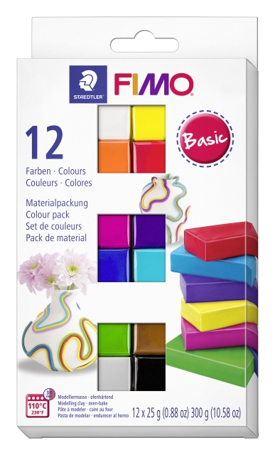 FIMO Pehmeä setti 12x25g - Basic (8023 C12-1)