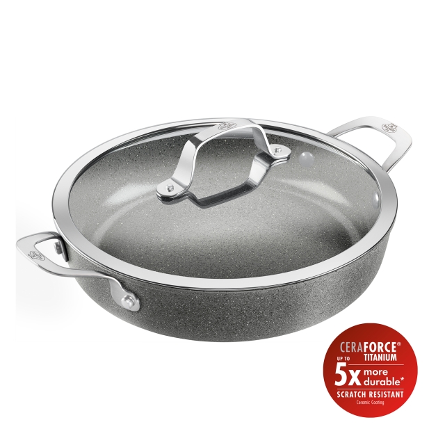 Ballarini Salina Keraaminen tarjoilupannu kannella - ei-väri - 28 cm