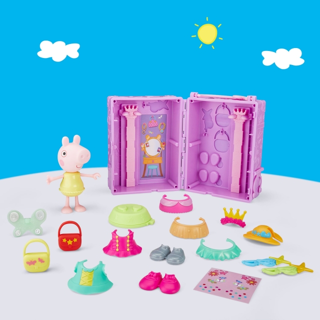 Peppa Pig Leikkisetti 6" Playset Dress-Up Wardrobe