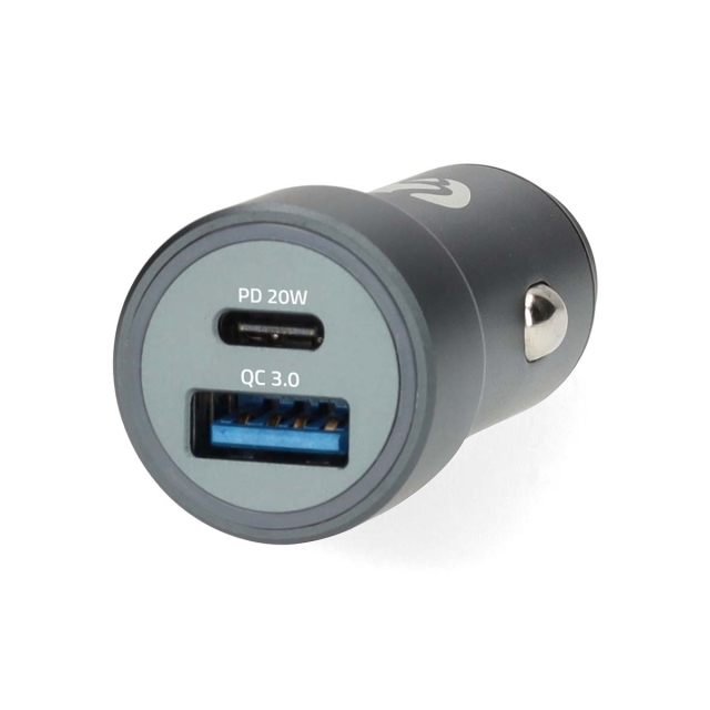 Nedis Autolaturi | 38 W | 1.5 / 1.67 / 2.0 / 2.22 / 3.0 A | Lähtöliitäntöjen määrä: 2 | Portin tyyppi: USB-A / USB-C™ | Automaattinen Jännitteen Valinta
