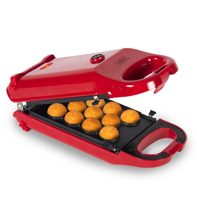 Trebs 6-in-1-välipalakone / Comfortcook herkullisille vohveleille, donitseille, cake popsille, madeleine-kekseille, vohvelikulhoille jäätelölle ja minikakkuille