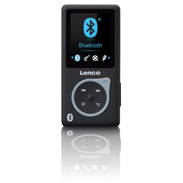 Lenco MP3/MP4-soitin Bluetoothilla Musta