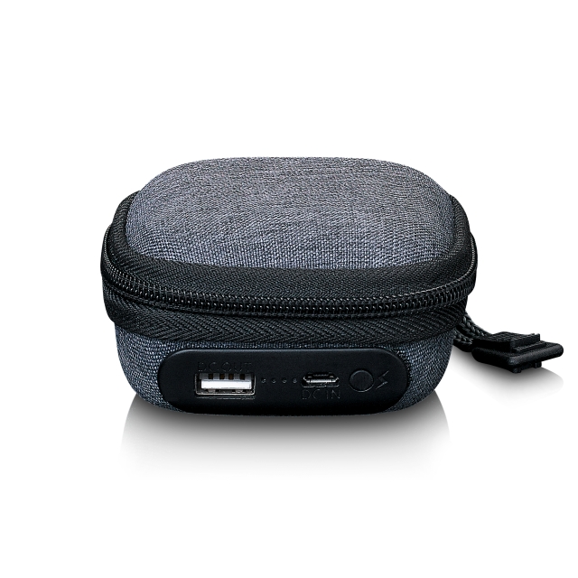 Lenco Kotelo, jossa on sisäänrakennettu virtapankki Harmaa