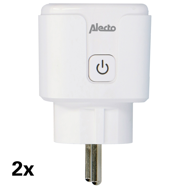 Alecto Älykäs Wi-Fi-pistoke 16A 3680W 2-pack Valkoinen