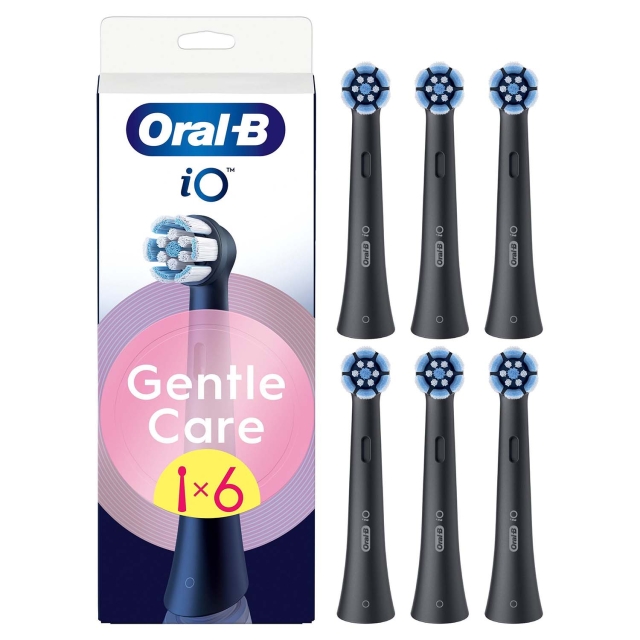 Oral B Harjaspää iO Gentle Care Musta 6kpl