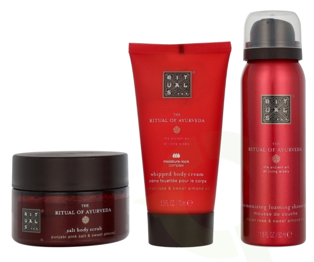 Rituals Ayurveda Trial Set 245 ml Foaming Shower Gel 50ml/Body Scrub 125g/Body Cream 70ml