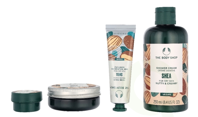 The Body Shop G3 Small Shea Giftset 140 ml Hand Cream 30ml/Body Butter 50ml/Shower Cream 60ml