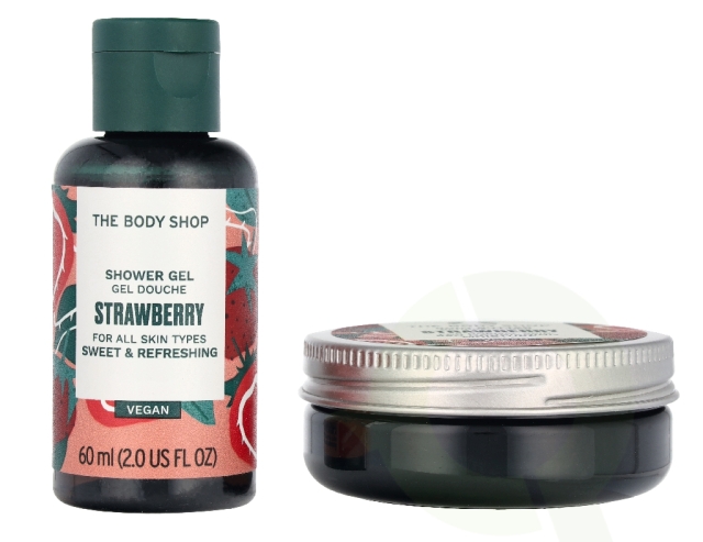The Body Shop G1 Strawberry Giftset 140 ml Shower Gel 60ml/Body Butter 50ml/Hand Cream 30ml