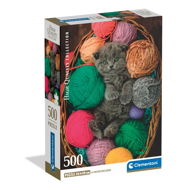 Clementoni Palapeli 500 Pcs CB High Quality Collection Fluffy Kitten