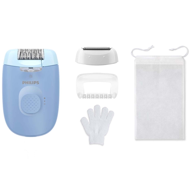 Philips Epilator med sladd +4 tillbehör BRE247/00