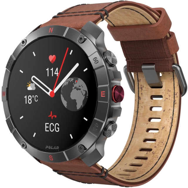 Polar Grit X2 Pro TI LTHR BRNZ M/L