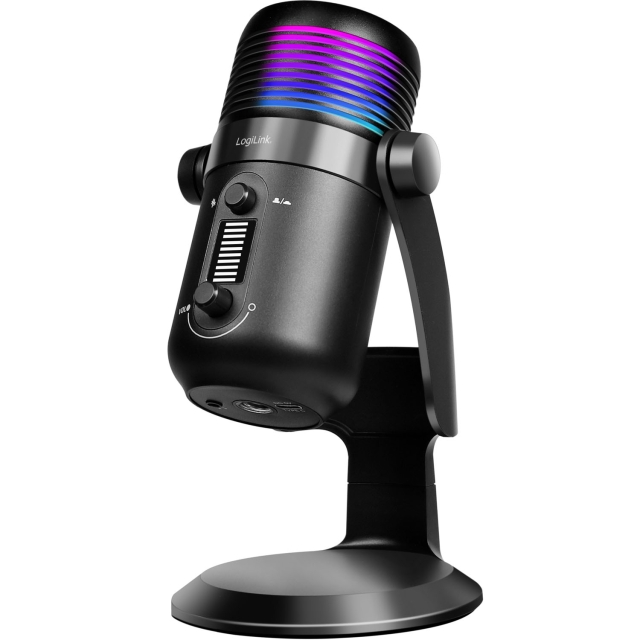 LogiLink Mikrofon USB Riktad NRC RGB Svart