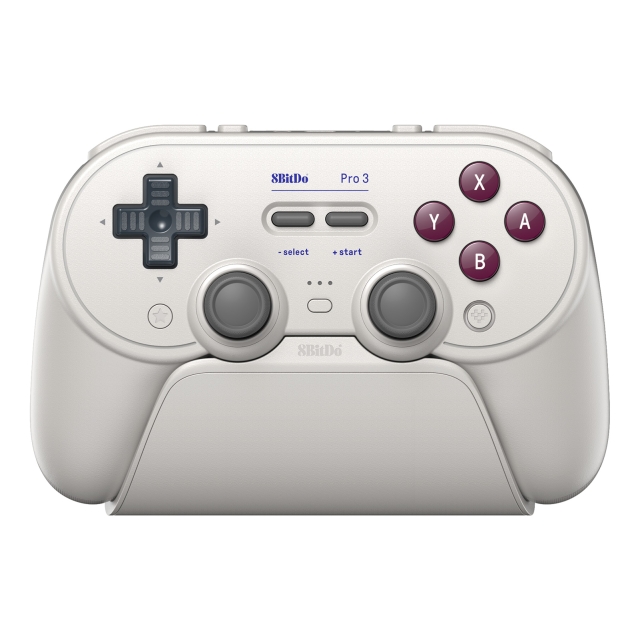 8Bitdo Pro 3 Bluetooth-peliohjain G Classic – harmaa
