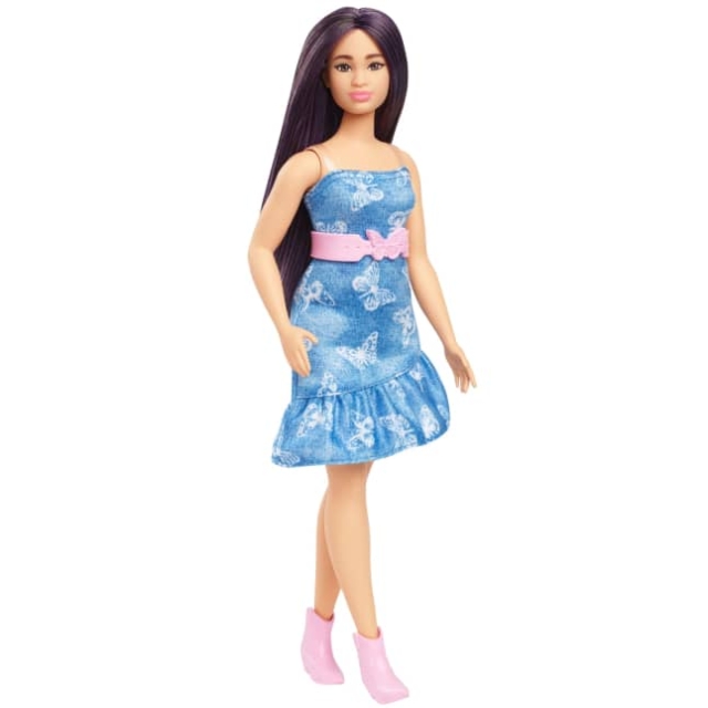 Barbie Fashionista-nukke,  Denim Butterfly -mekko (HyT89)