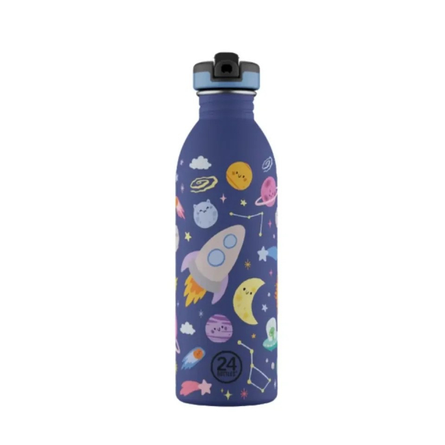 24Bottles Urban Bottle – Space Friends – Sininen – 500 ml