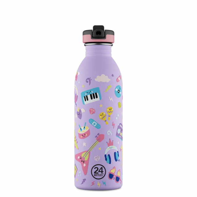24Bottles Urban Bottle – Music Friends – Lilla – 500 ml