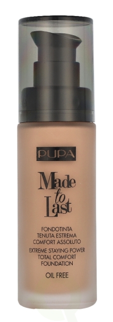 Pupa Milano Pupa Made To Last Total Comfort Foundation SPF10 30 ml #055 Cinnamon Beige