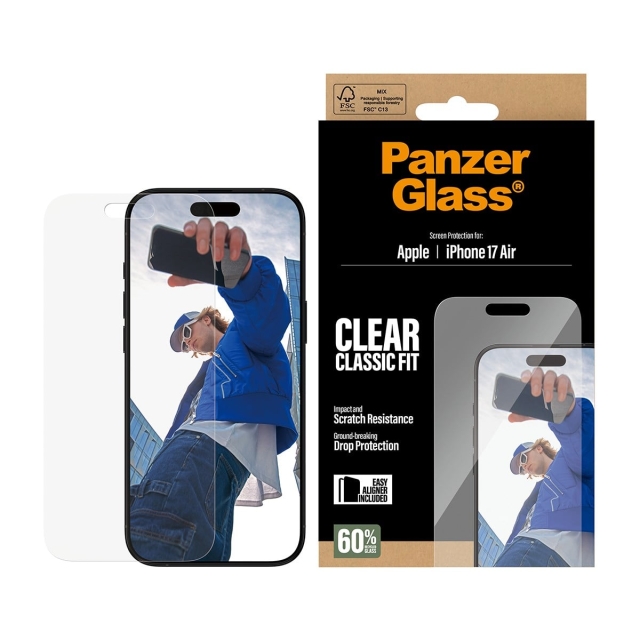 PanzerGlass – Näytönsuojakalvo iPhone Air – Classic Fit ja EasyAligner