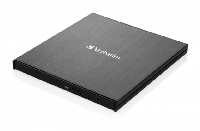 Verbatim Ulkoinen Ultra HD 4K Slimline Blu-ray -asema, USB-C-liitännällä