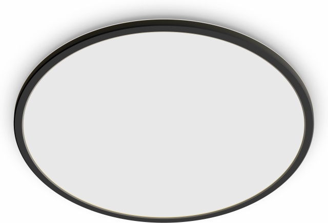 Philips Superslim CL550 -kattovalaisin, pyöreä, musta, 1900 lm, 2700K