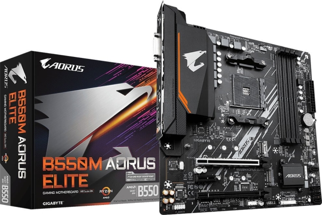 Gigabyte B550M AORUS ELITE AM4 mATX -emolevy