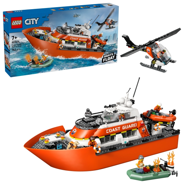 LEGO LEGO City – Rannikkovartioston pelastusvene ja helikopteri (60504)