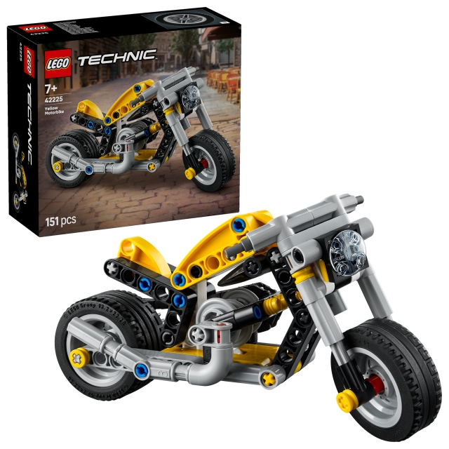 LEGO Technic – Keltainen moottoripyörä (42225)