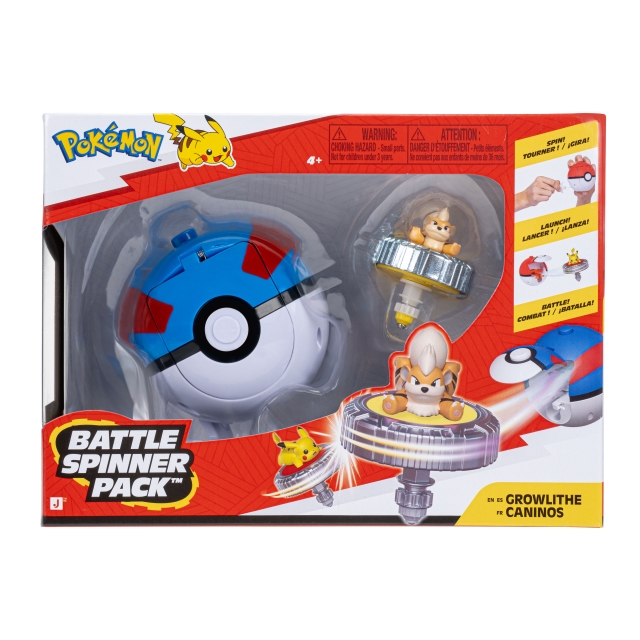 Pokémon Battle Spinner -Growlithe ja Great Ball (PKW4937)