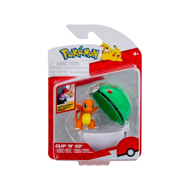 Pokémon Clip N Go -Charmander ja Friend Ball (PKW4162)