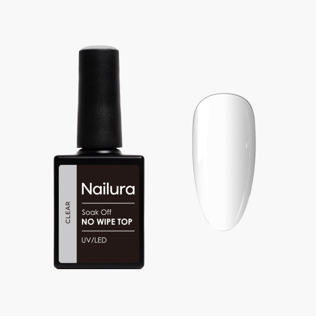 Nailura No Wipe Top Coat - Läpinäkyvä
