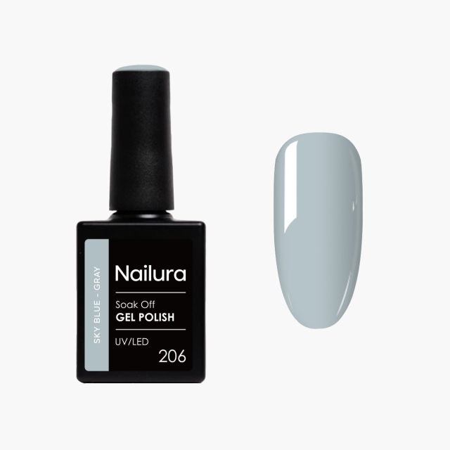 Nailura Geelilakka 206 – Sky Blue Grey – 10 ml