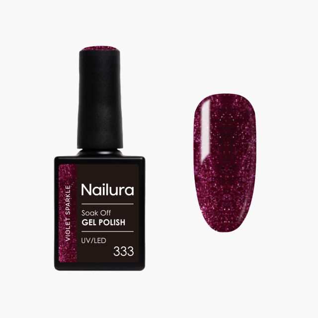Nailura Geelilakka 333 – Violet Sparkle – 10 ml